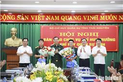 Bàn giao chức vụ Chỉ huy trưởng Bộ CHQS tỉnh Thái Nguyên